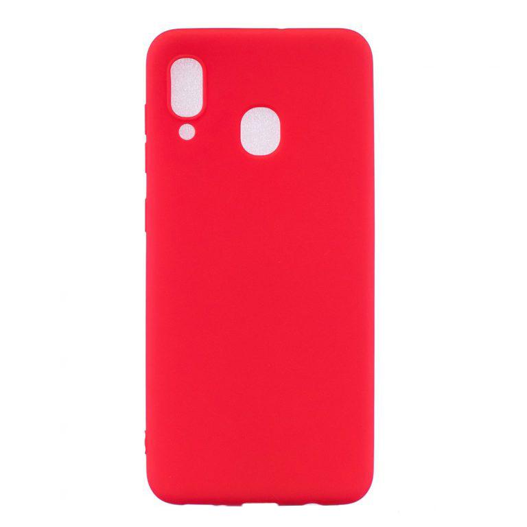 SET 1x Husa silicon Samsung Galaxy A40 , Red+ 1x Folie sticla securizata Samsung Galaxy A40, Antisoc, TPU, Viceversa Rosu